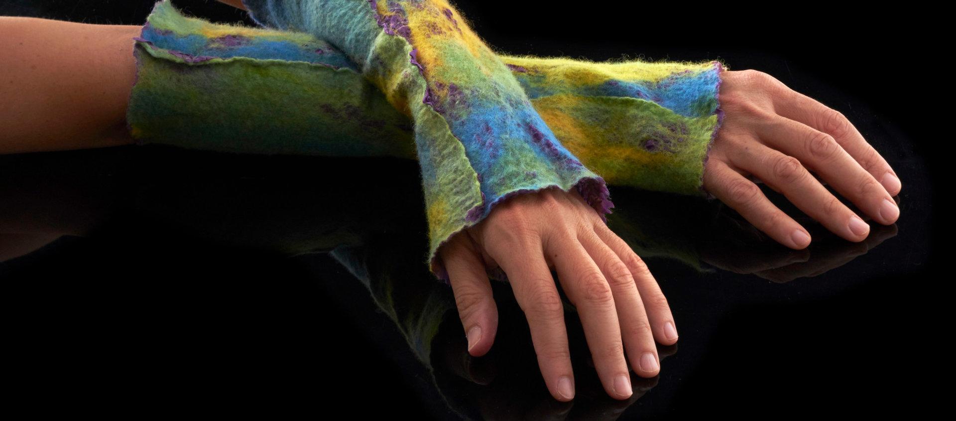 Feltings silk arm warmers